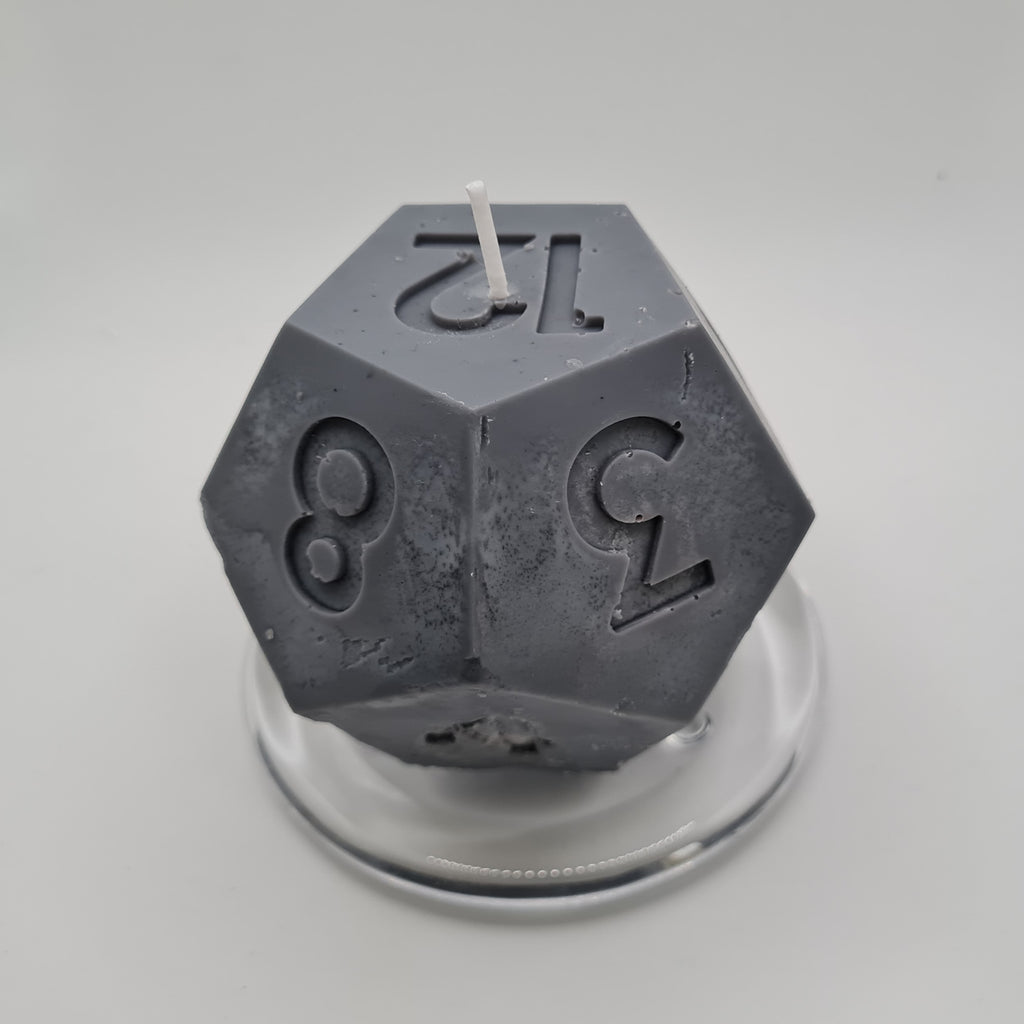Large Vanilla Scented D12 Dice Candle